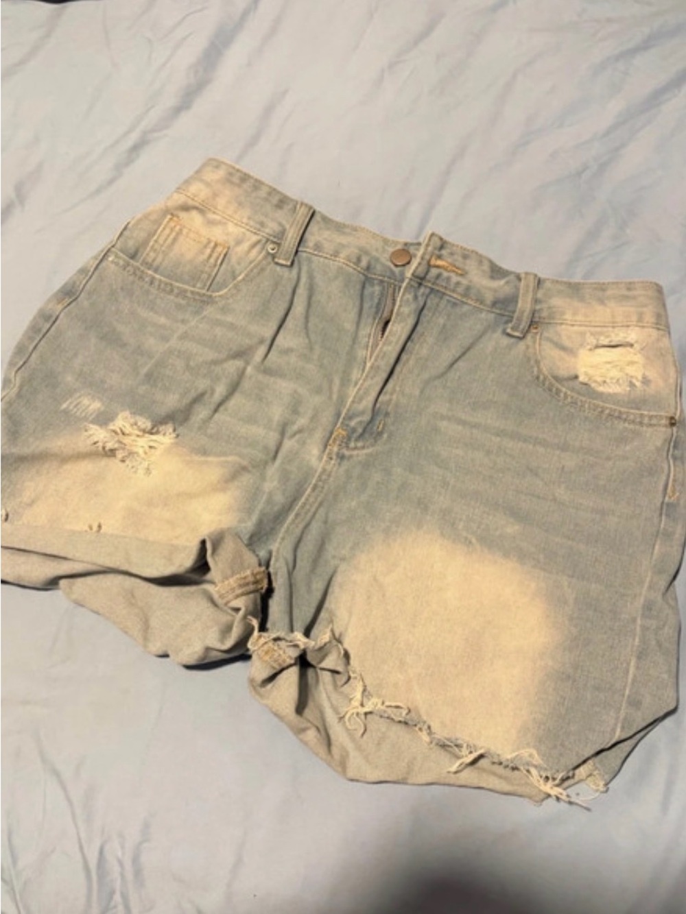 Light Washed Jeans Shorts